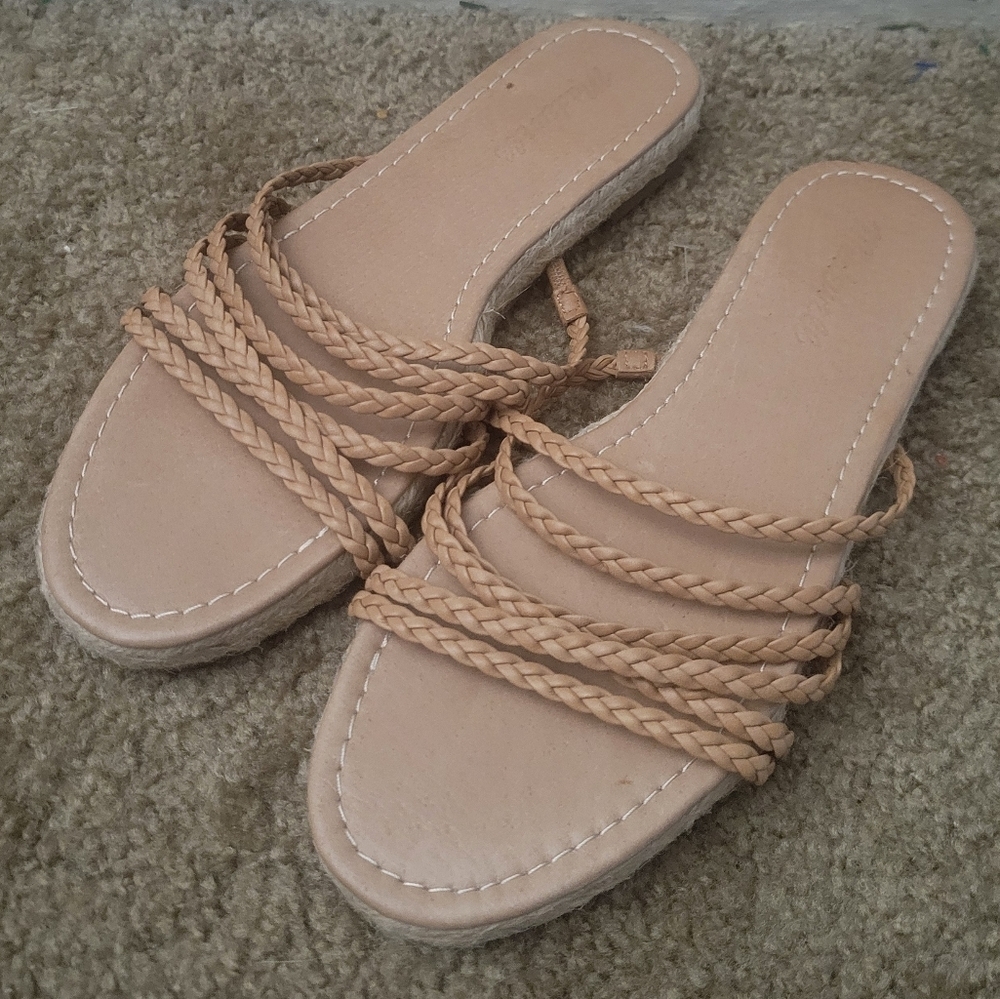 Madewell The Kathryn Espadrille Sandal Size 8